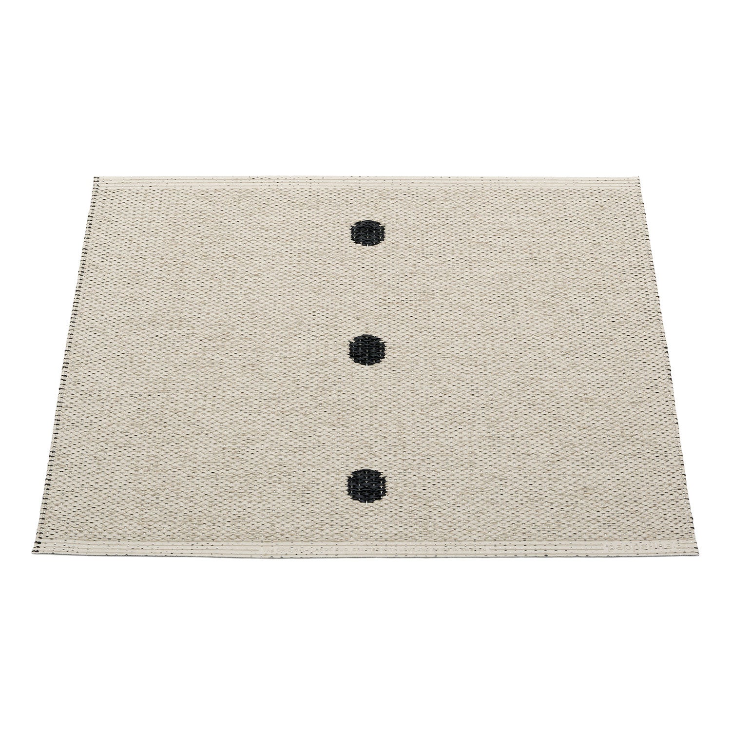Peg Carpet 70x60 cm black / linen