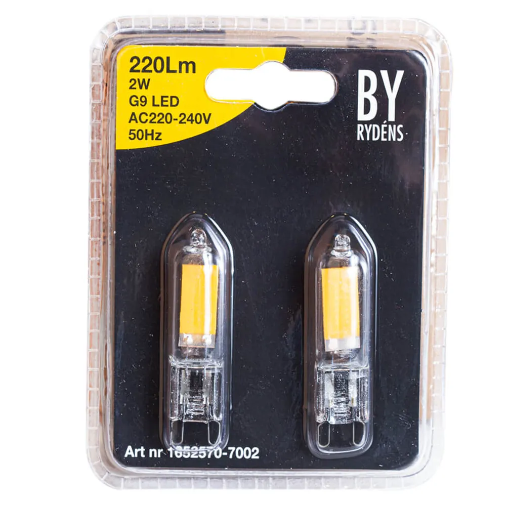 G9 LED dimmable 2W 2700K 220Lm 2-pack