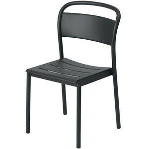Linear Steel Dining chair Anthracite Black 