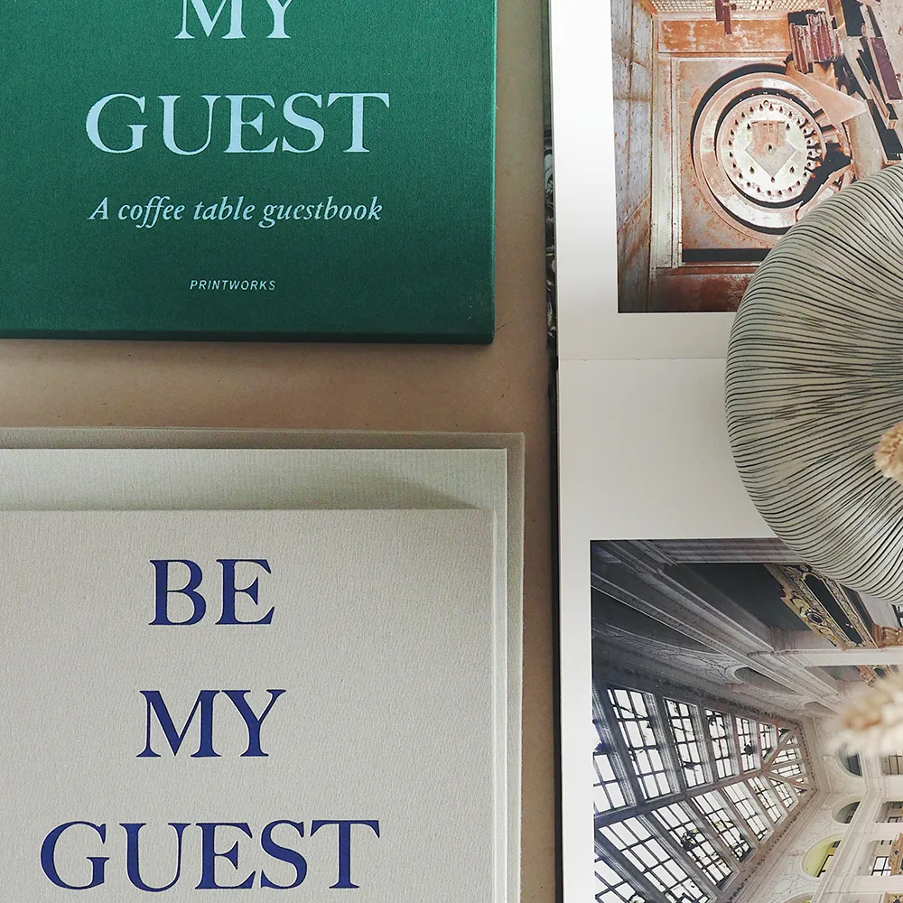 Guest Book - Green/Blue