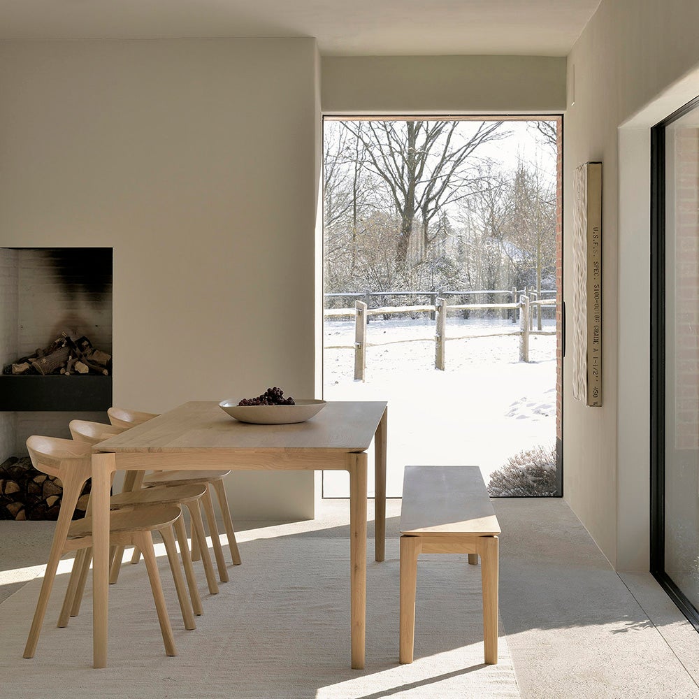 Bok Bench Lacquered teak 35x186 cm