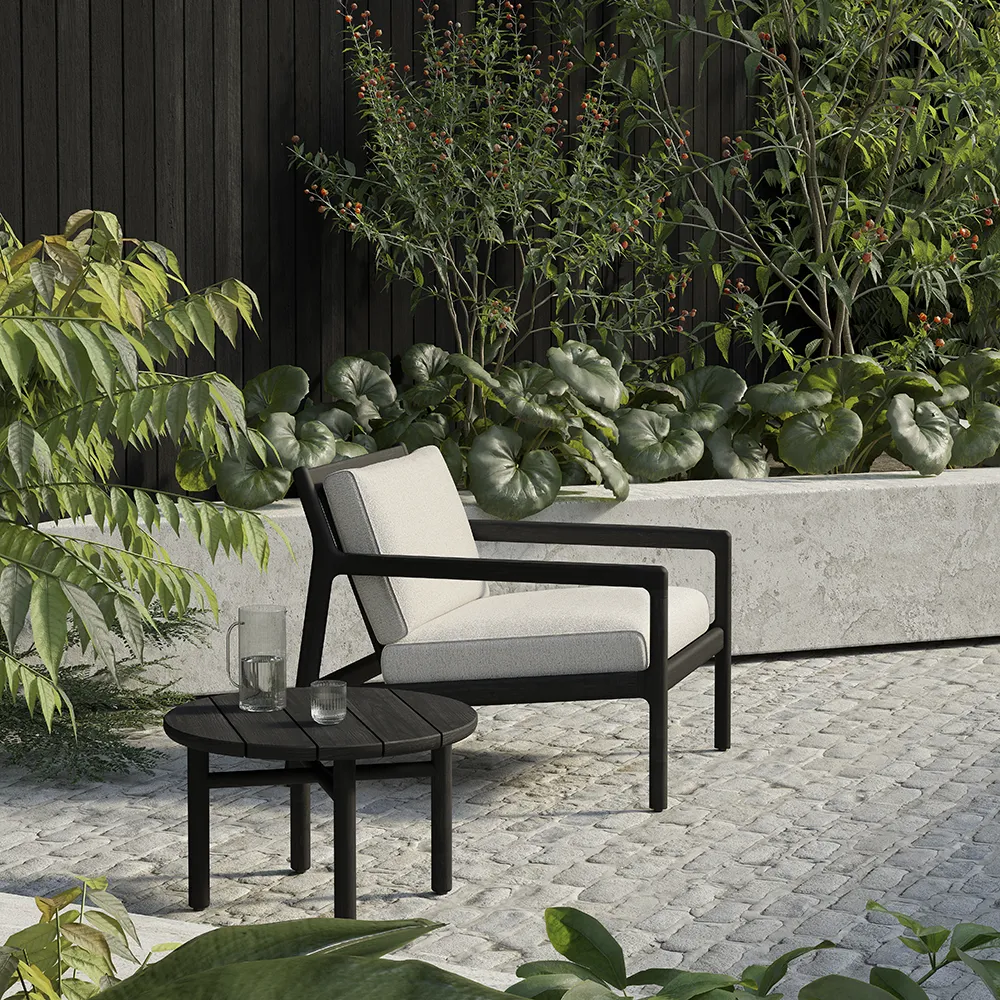 Jack Lounge Chair Black/Off White 