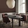Rico Dining chair Black Tonus - Red Brown