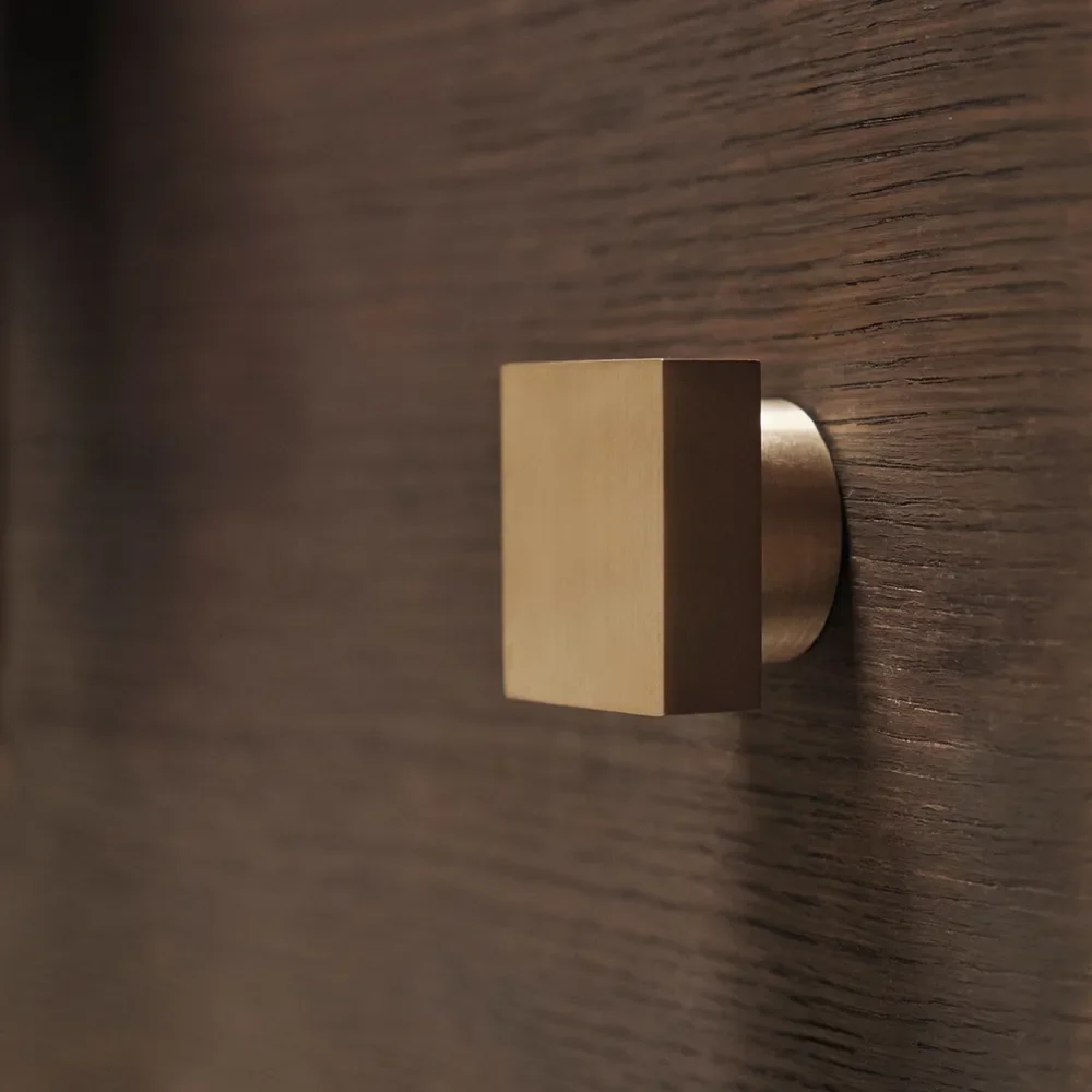 Square Hook - Large - Brass