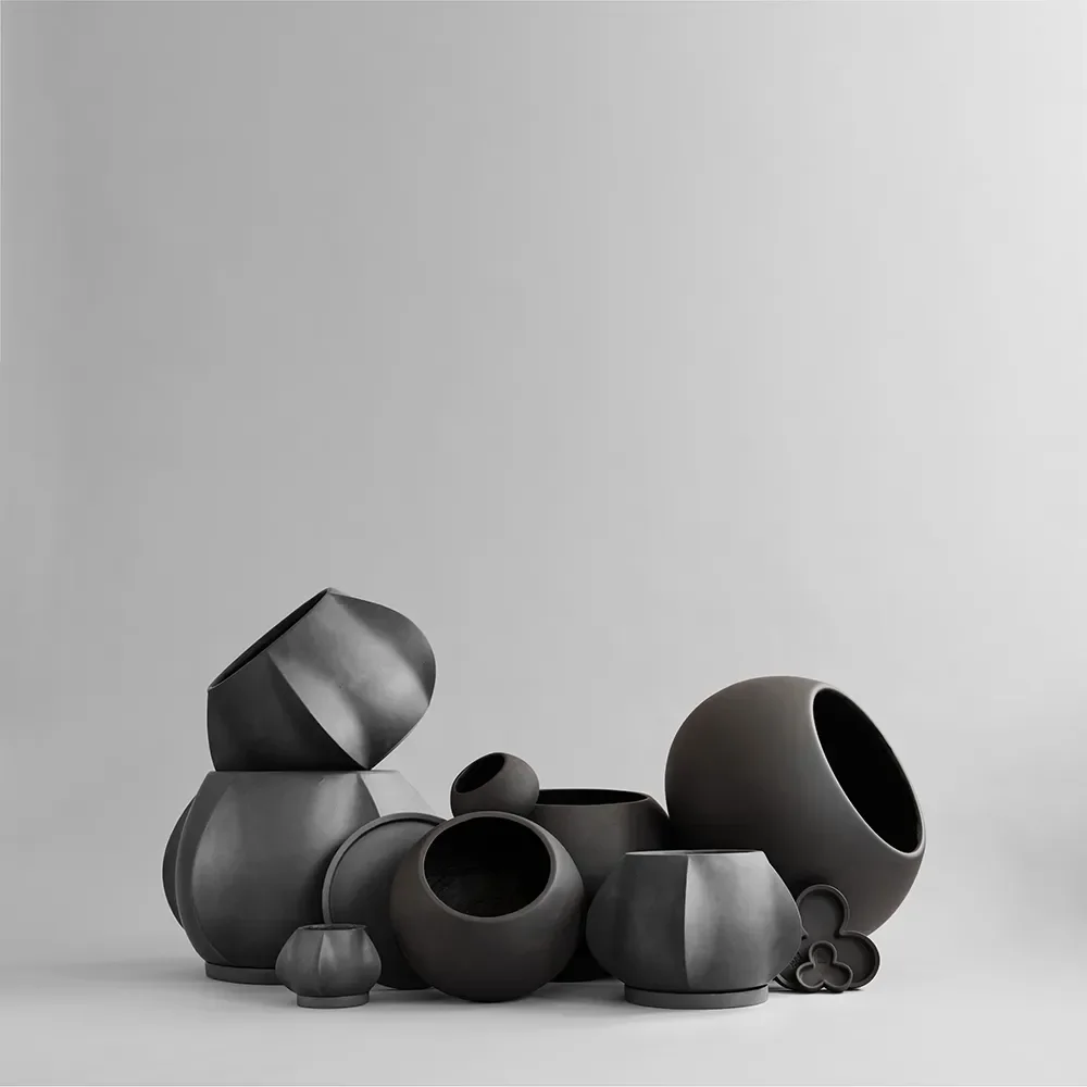 Arket pot Big - Dark Grey