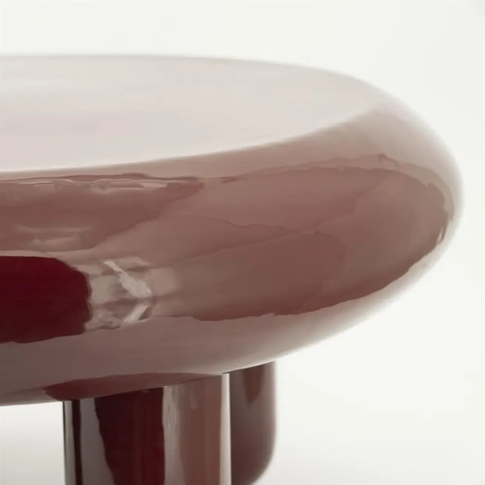 Coffee table Balloon - burgundy 70x70x35 cm