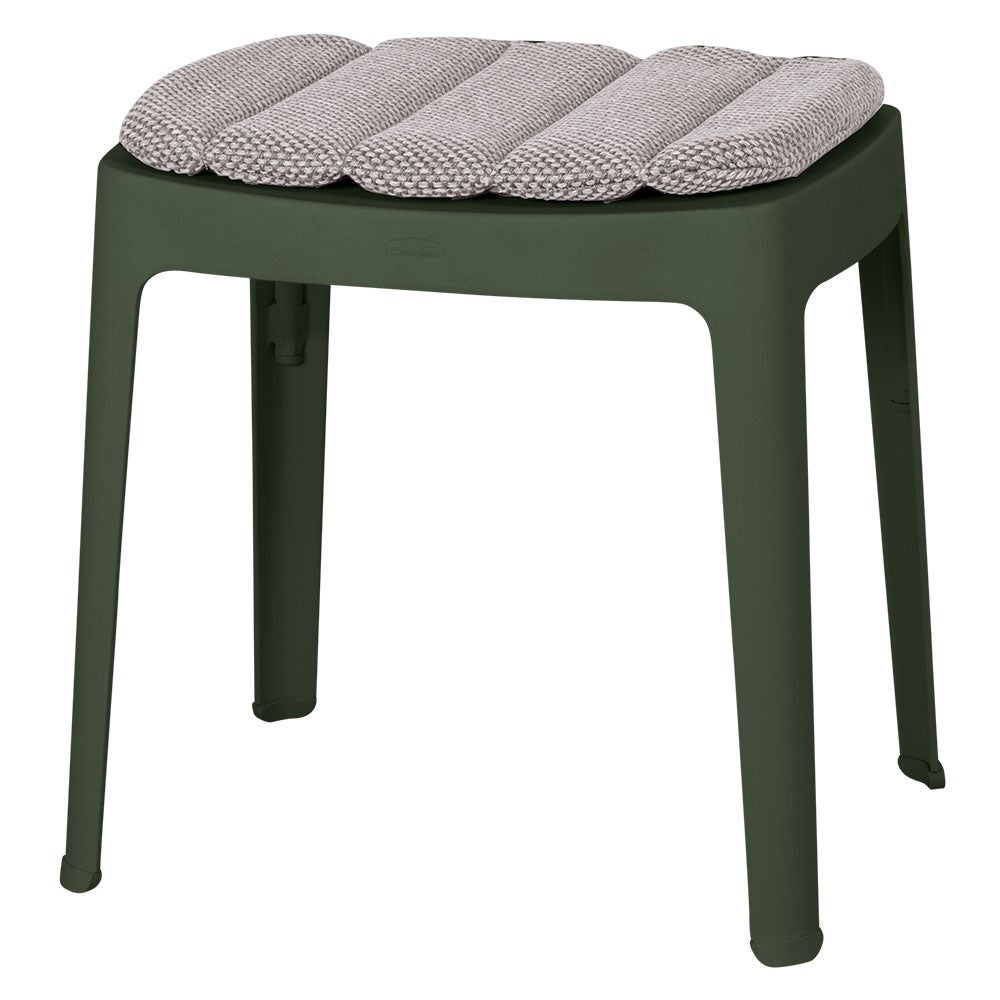 Cut Stool Dark Green Aluminium
