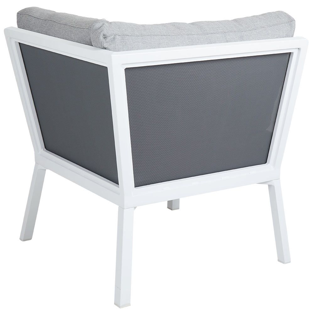 Samvaro corner piece white / grey