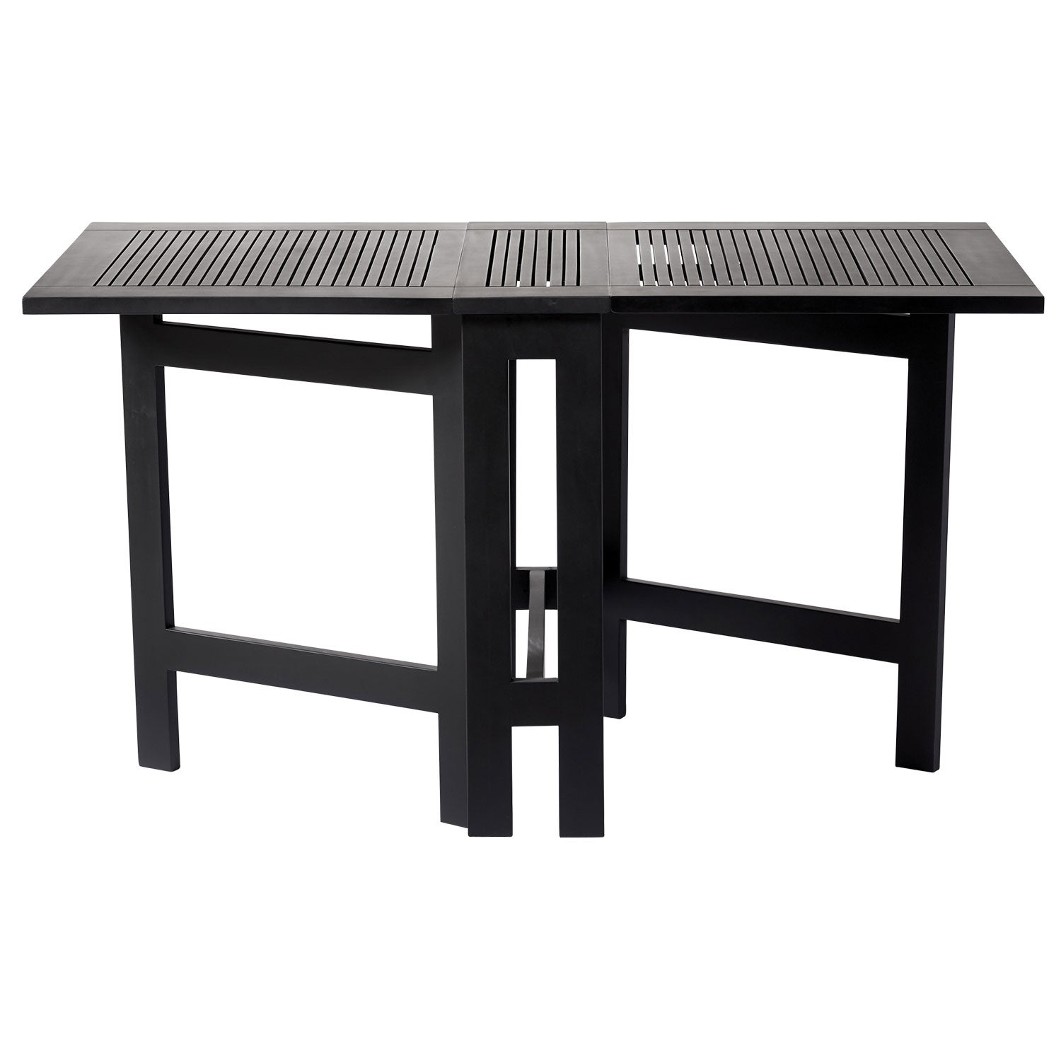 Butterfly balcony table 65x130 cm black