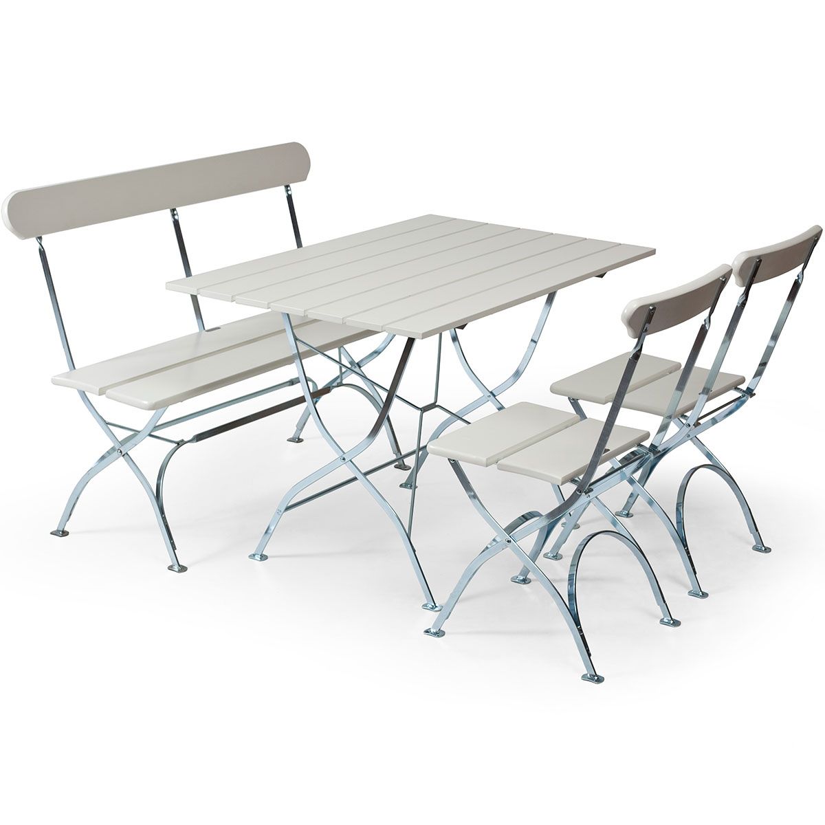 Brewery Group Table, Sofa & 2 Chairs White