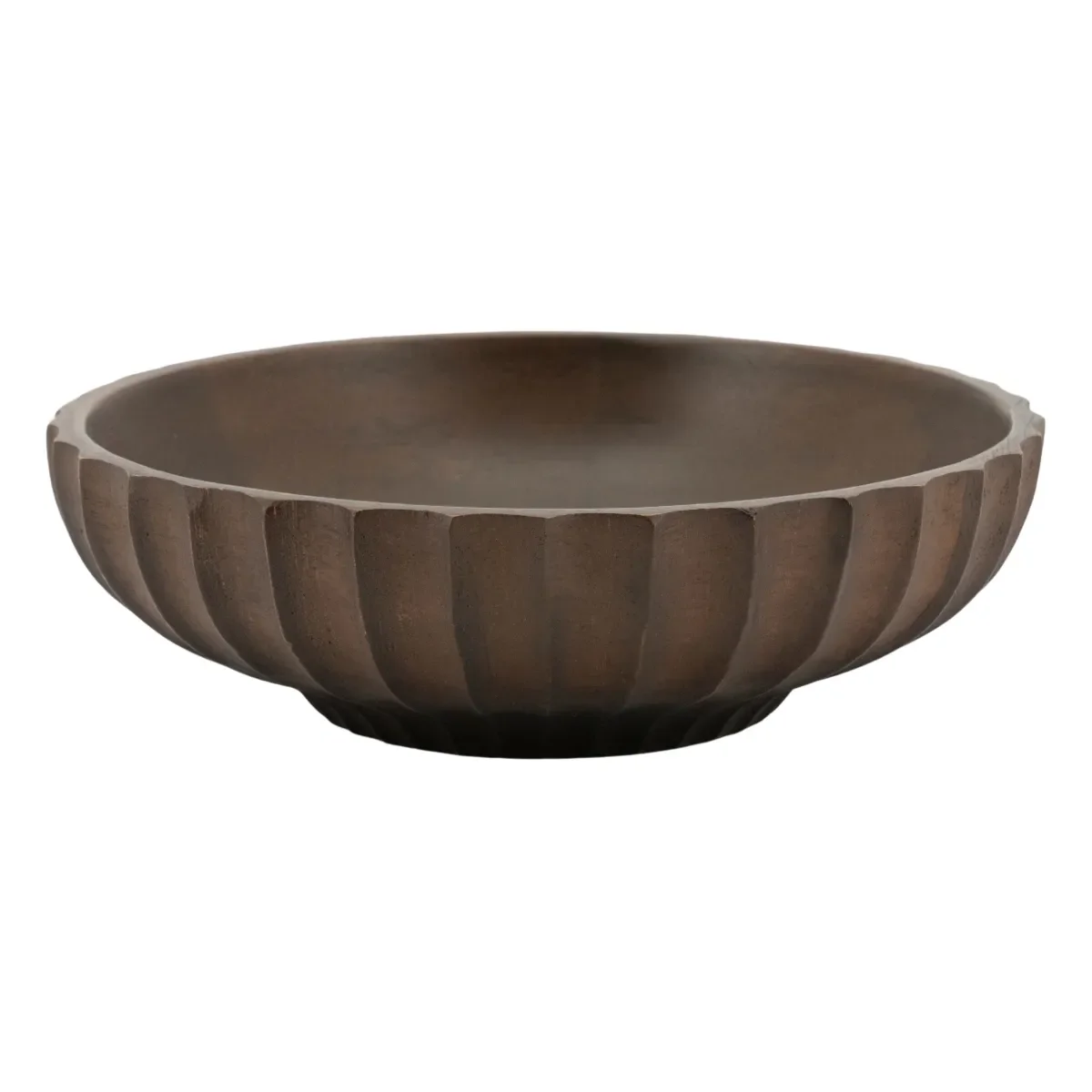 Yori small Bowl 19x19x6 cm Mango Wood dark brown