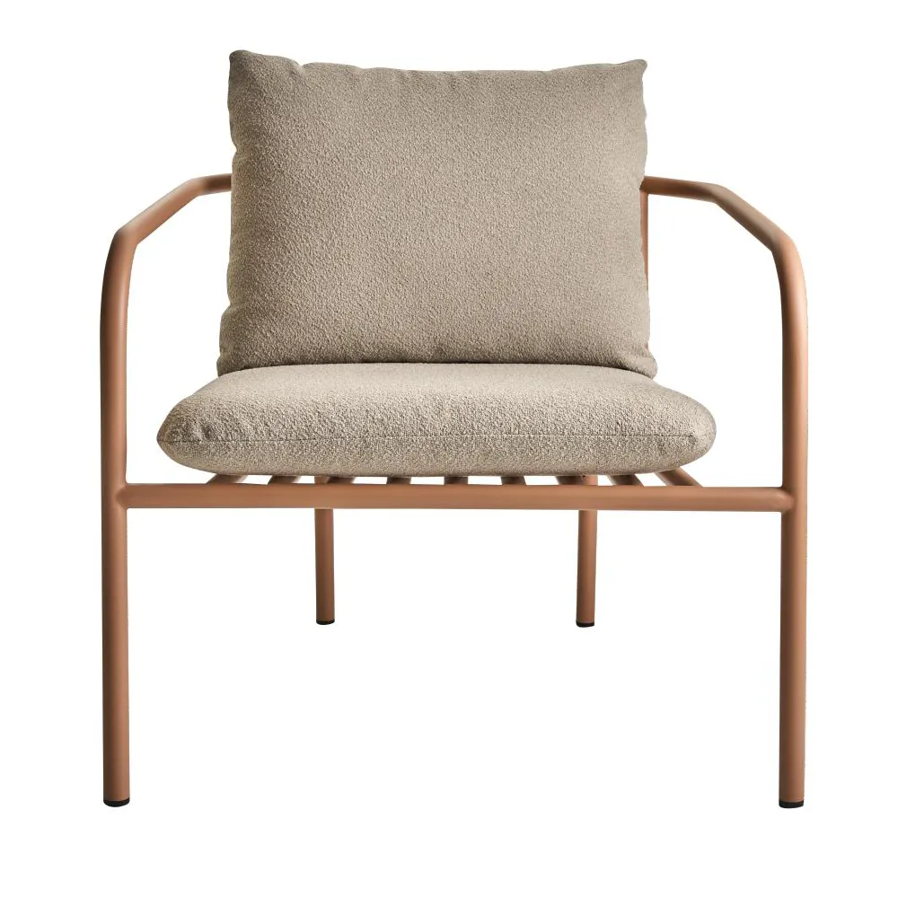 Bendt Armchair Teddy Beige/Peach