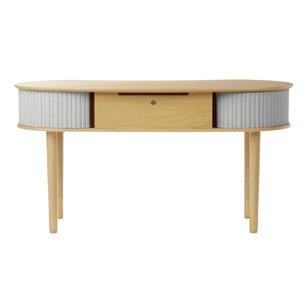 Audacious Desk Oak/Sterling