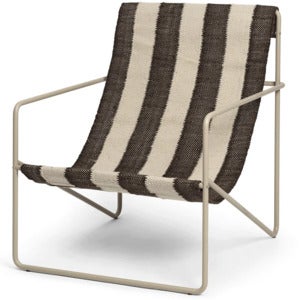 Desert Lounge Chair Cashmere/Off-white/Chocolate