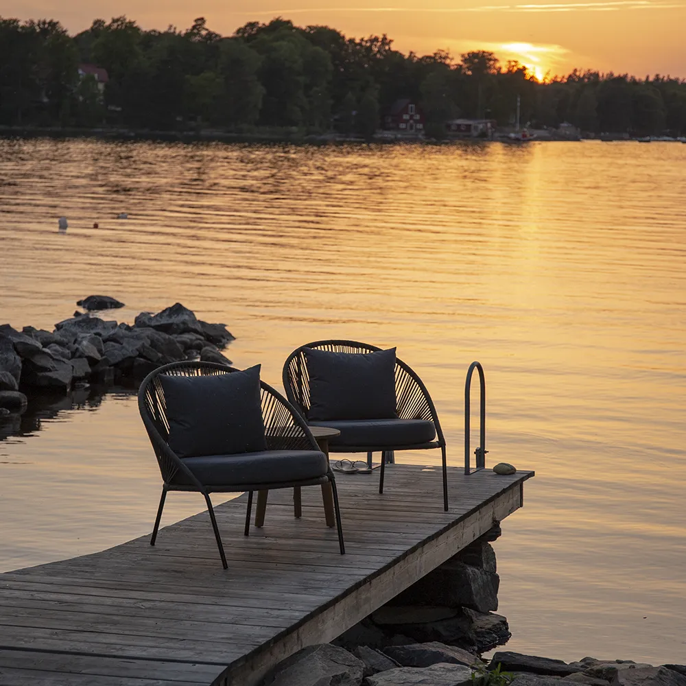 Lindos Armchair black