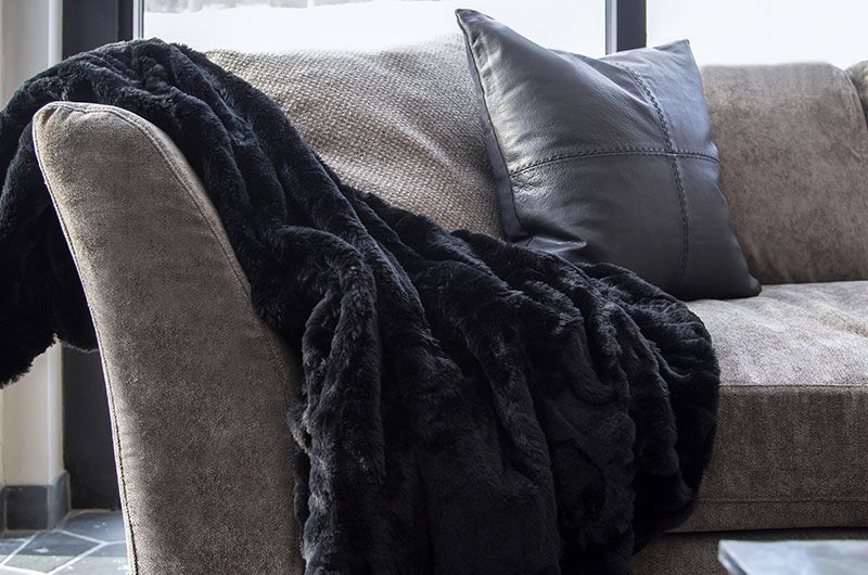 Cushion cover Celine Black 60X40 Cm