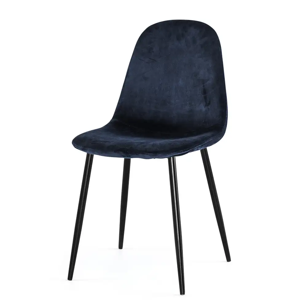Thea Dining Chair blue velvet 4-pack