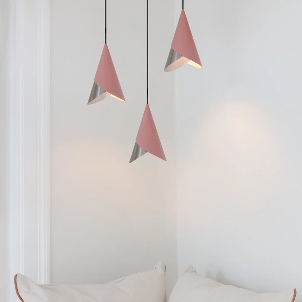 Cornet Lampshade Nuance Rose/Steel