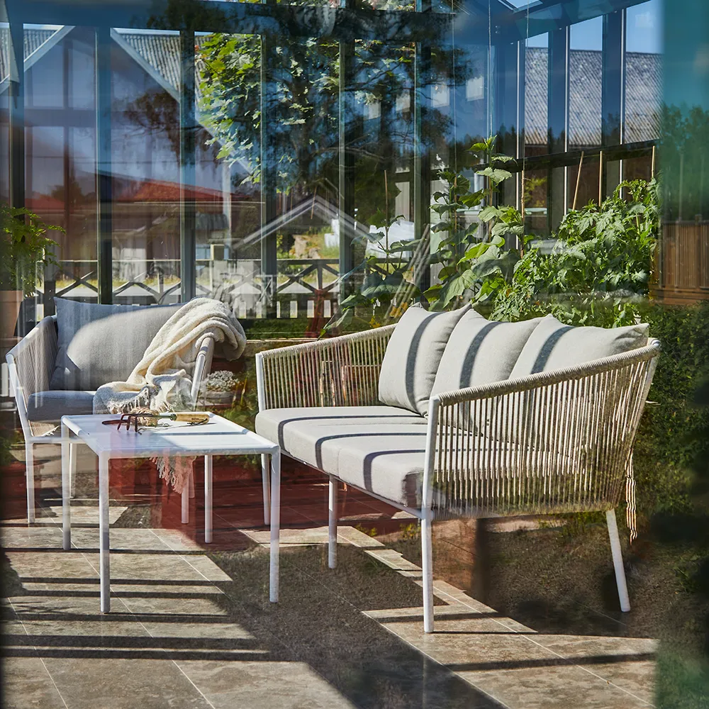 Lersund Armchair White/Beige