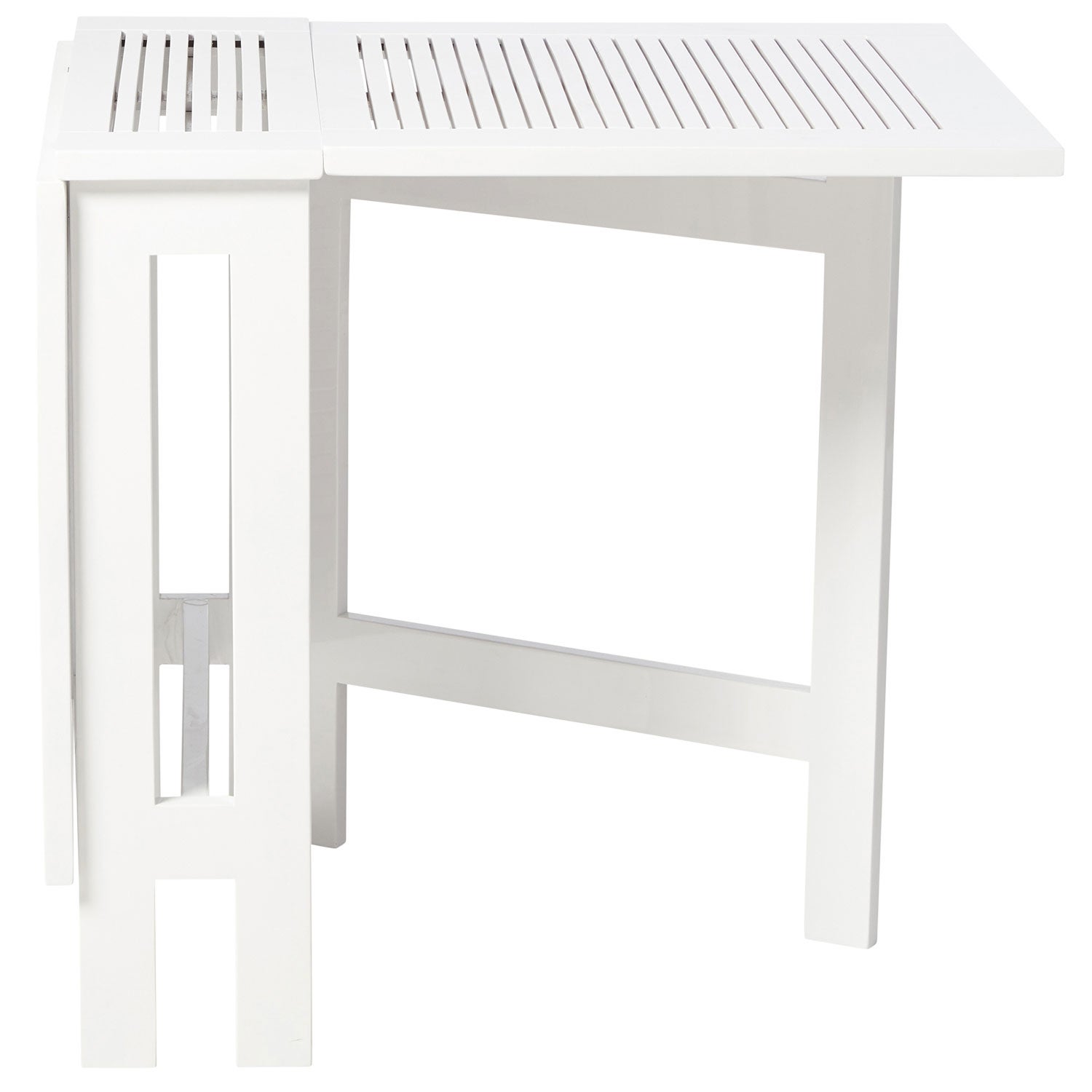 Butterfly balcony table 65x130 cm white
