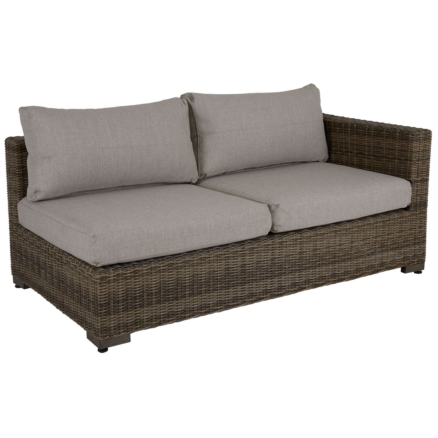 Ninja end pieces h+v rustic synthetic rattan incl. water-repellent pads