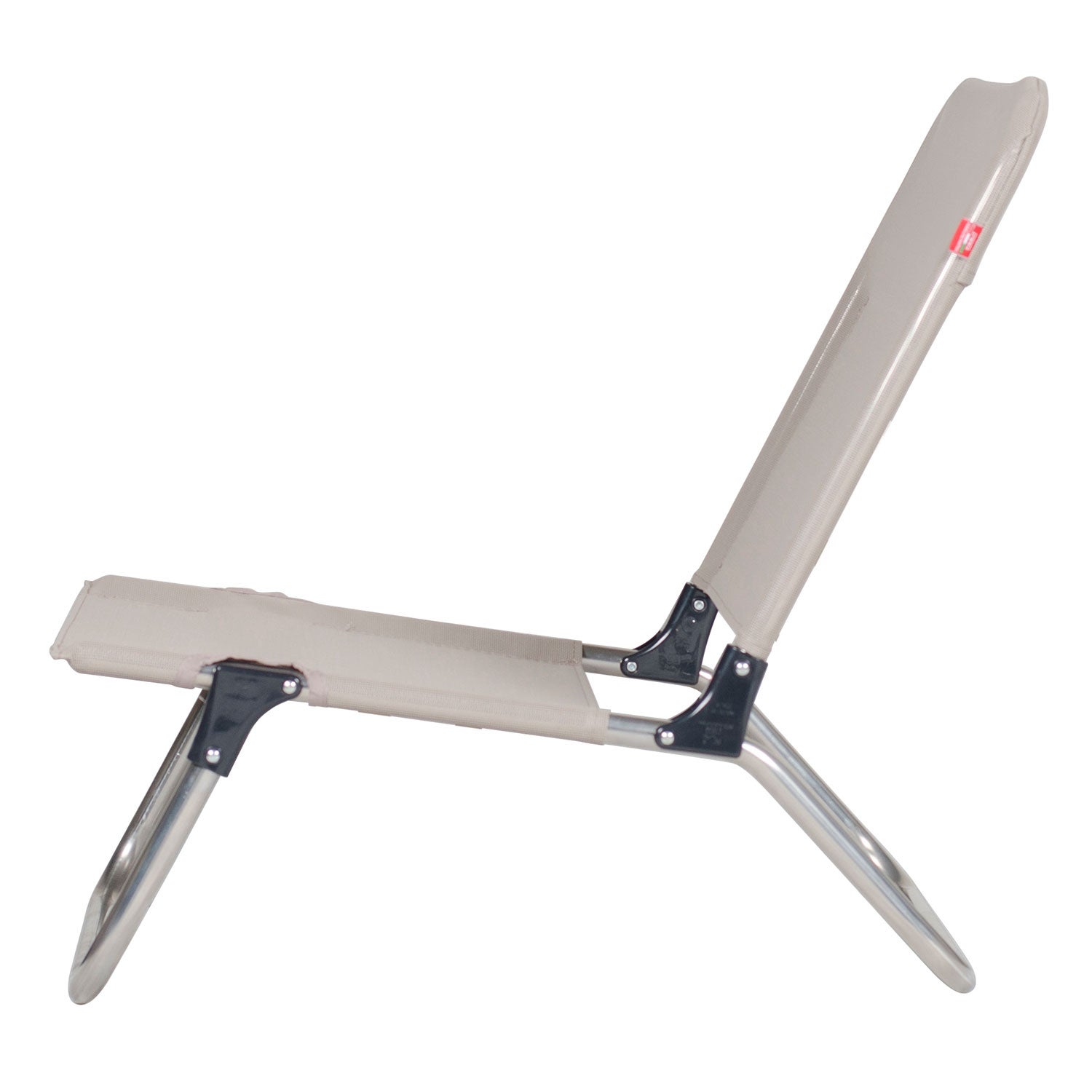 Quick sun lounger Taupe aluminium/textilene