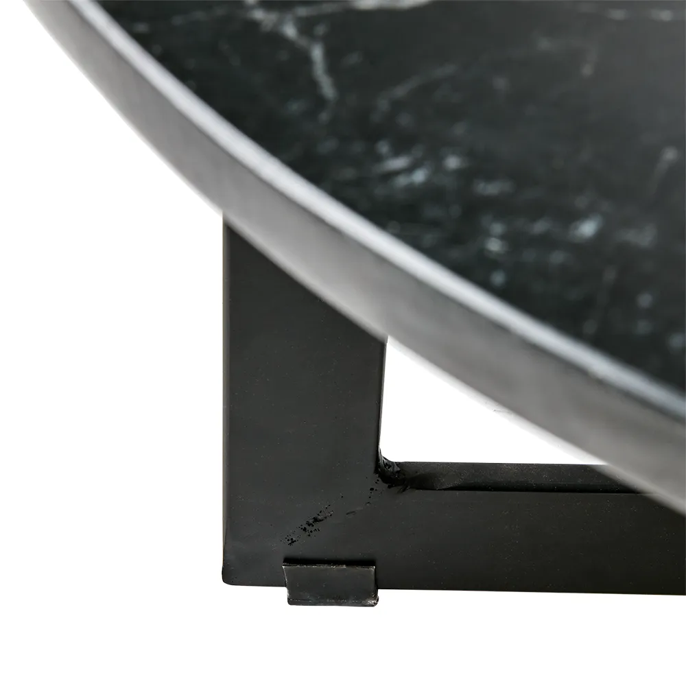  MILAN table black Ø70 cm
