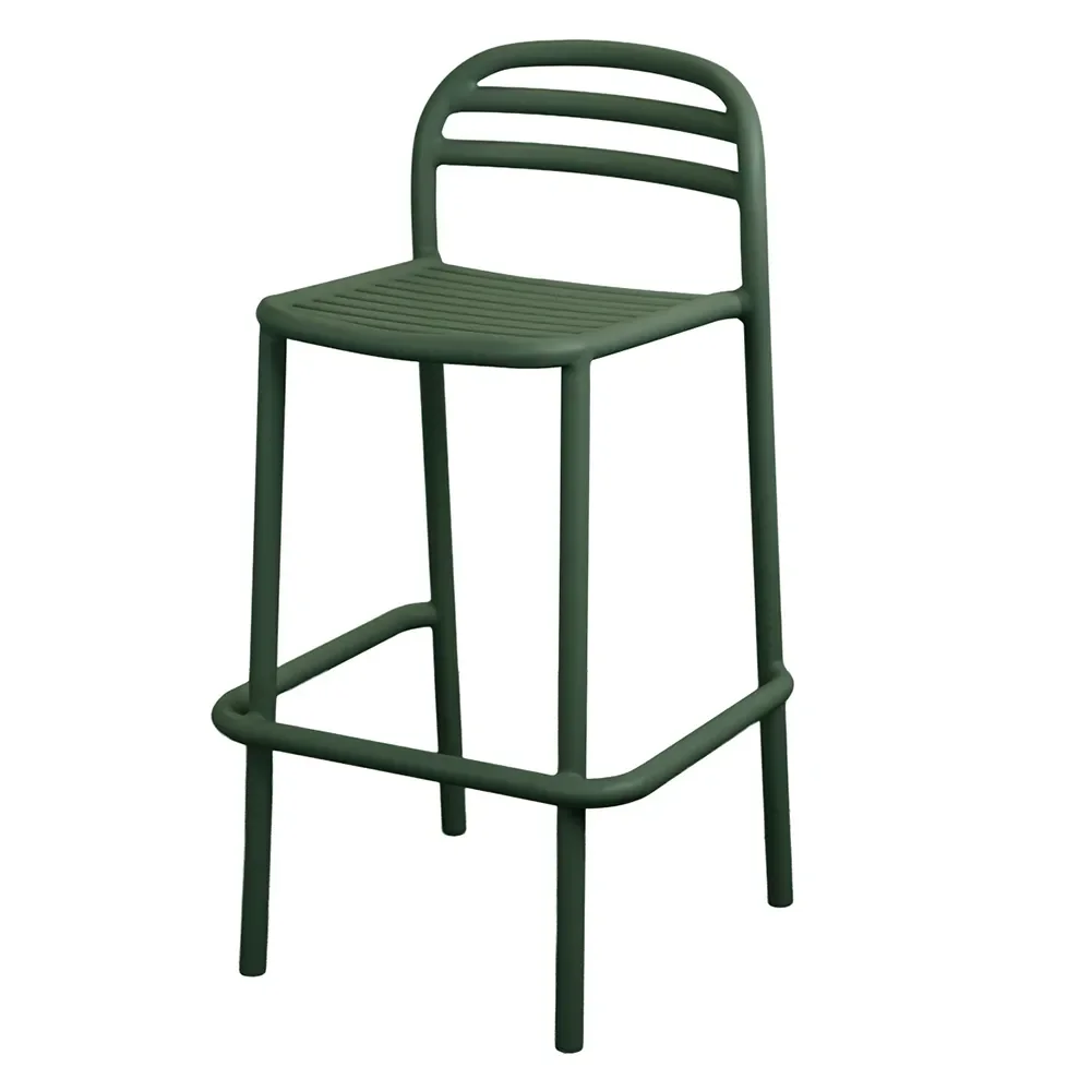 Bliss barchair, stackable Dark green, aluminium