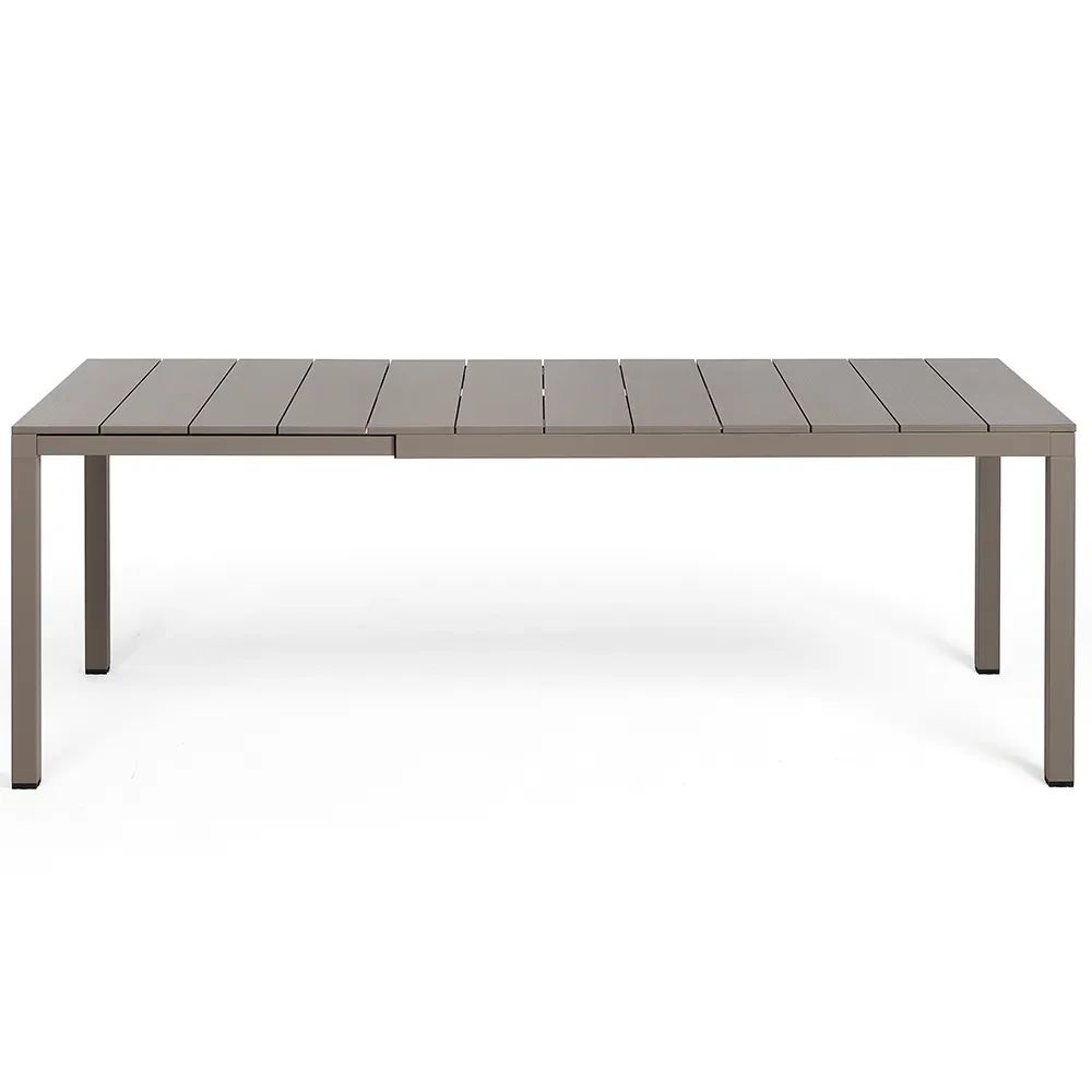 Rio Alu Dining Table 140//210x85 cm Tortora