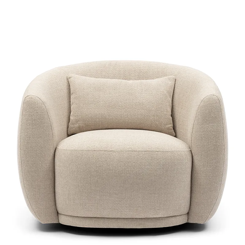 Swivel Chair Leonardo Glossy Flax