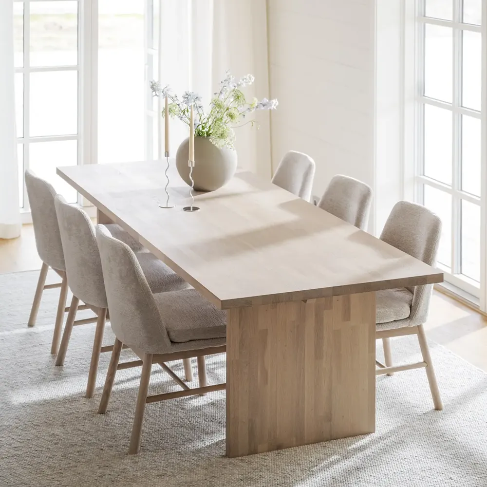 Emmett Dining table 240 white pigmented oak