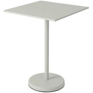 Linear Steel Bar table 70x70 h: 95 cm Grey 