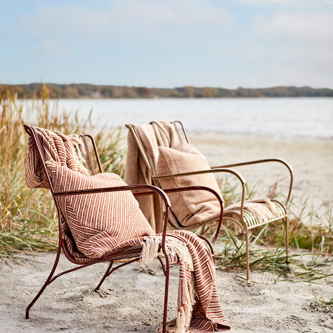 ANNA Cushion cover Black/off white