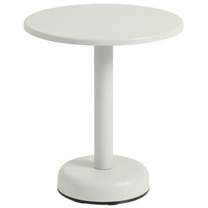 Linear Steel Coffee Table Ø42 cm Grey 
