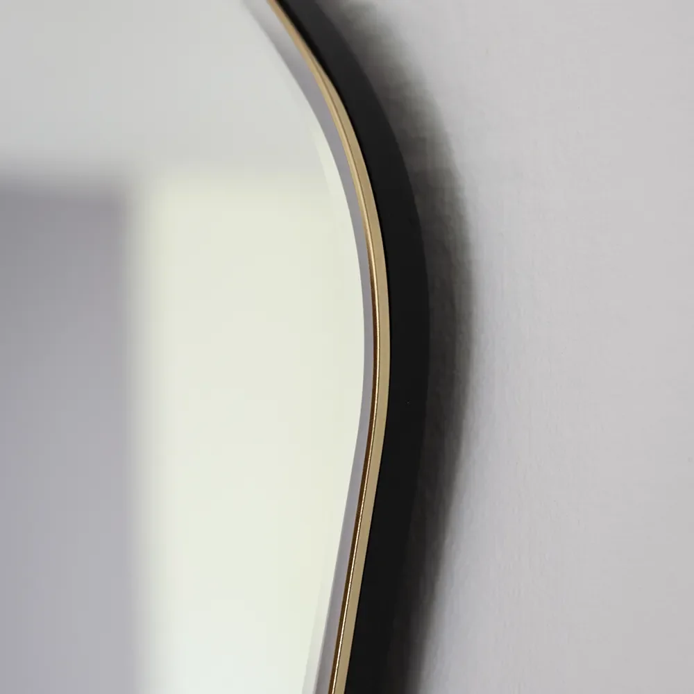 Pond Mirror 87x94 cm Brass