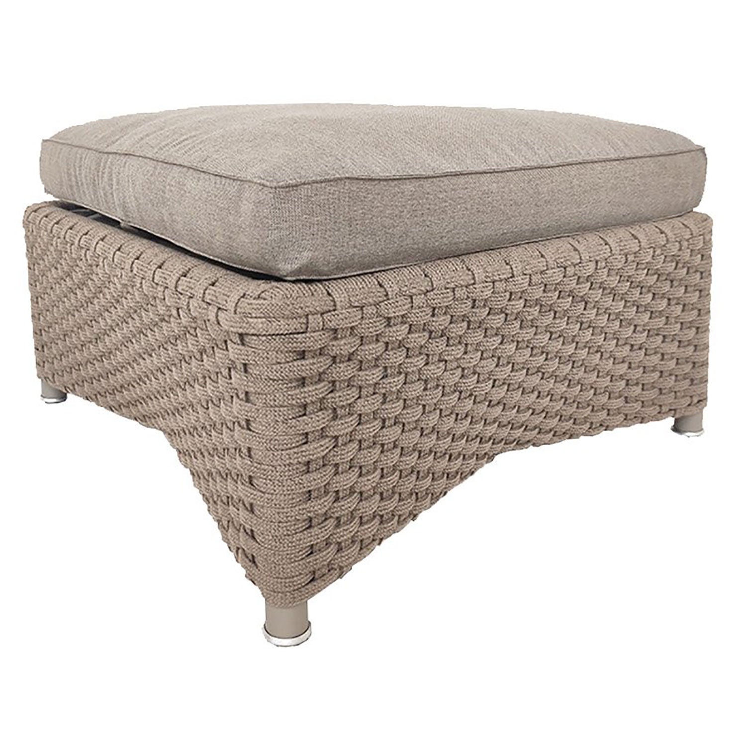 Diamond Footstool Taupe
