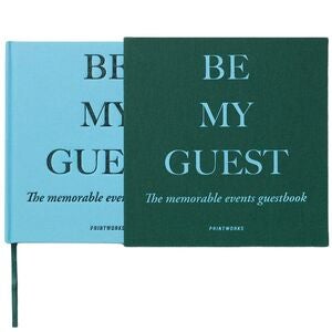 Guest Book - Green/Blue