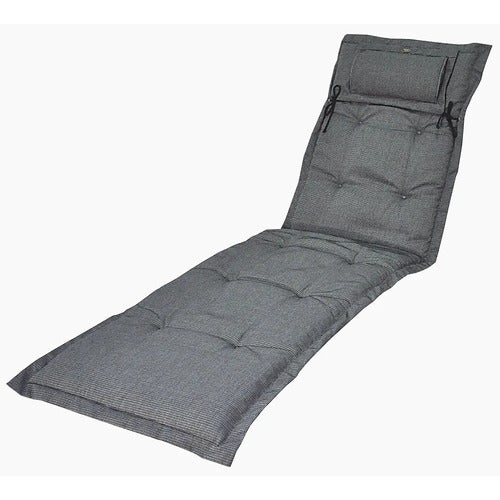 Canyon thin sun lounger cushion structured dralon Granite Grey