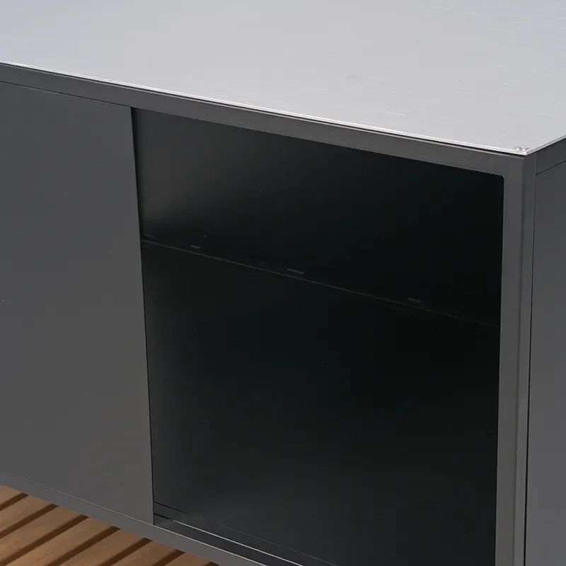 Prep outdoor kitchen black 