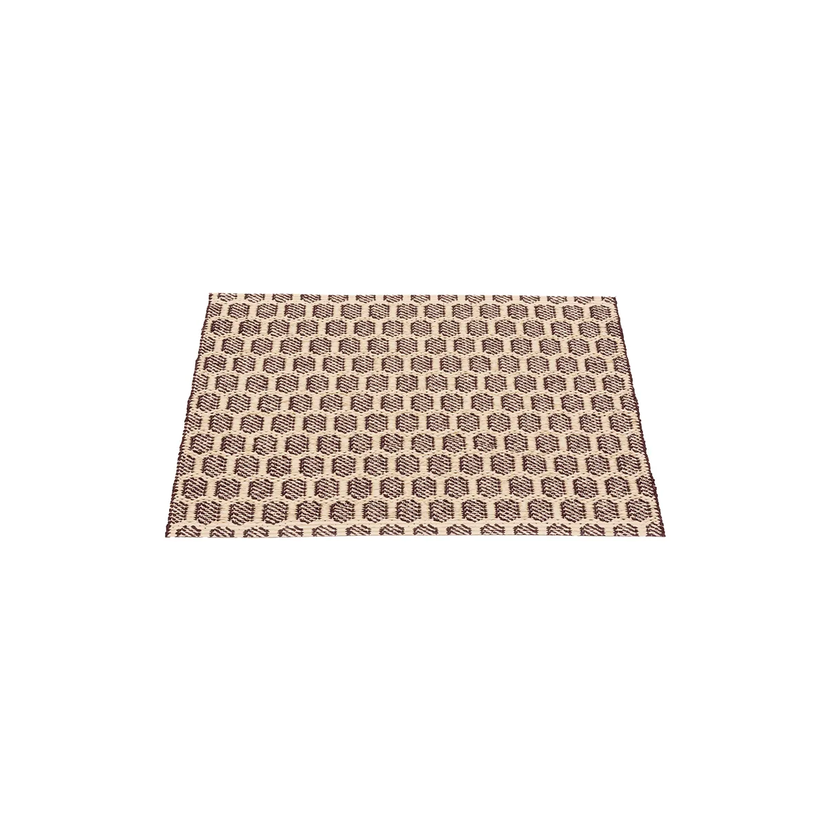 Reversible Plastic Rug MIMI Burgundy/Cream 70x50 cm