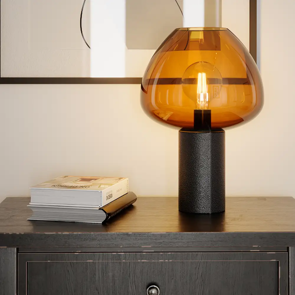 Cozy Table Lamp Black/konjac