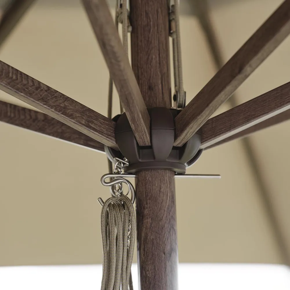 Paliano Parasol Ø350cm brown/taupe