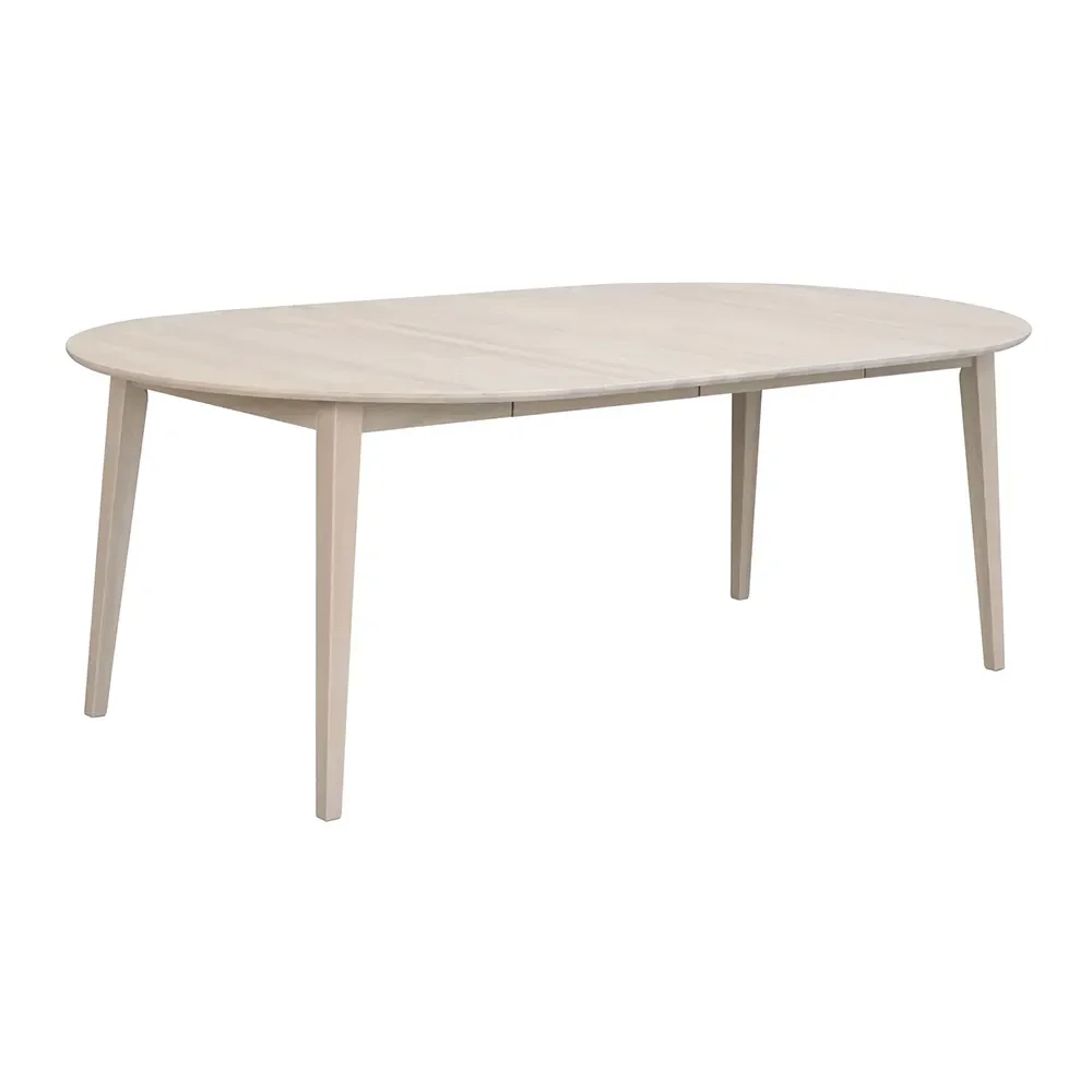 Filippa dining table 120-165x120 cm white pigmented oak
