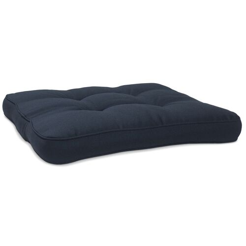 Seat cushion 49x53 cm Blue polyester