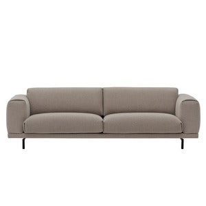 Rest Sofa 3-seat Metal base Hearth 6/Black