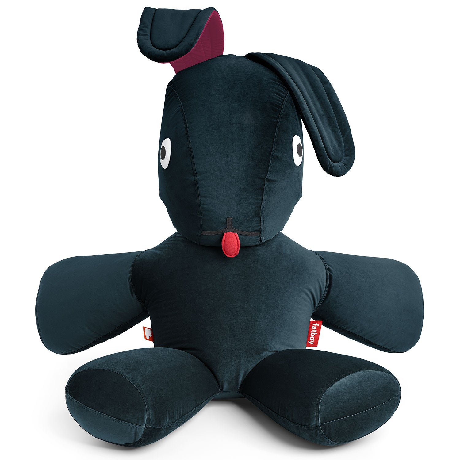Co9 xs velvet recycled stuffed rabbit petrol