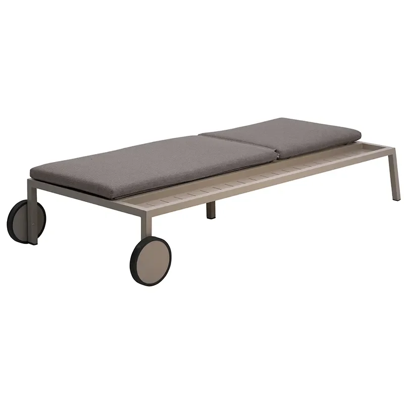 Samvaro sun lounger khaki / Soft Dawn