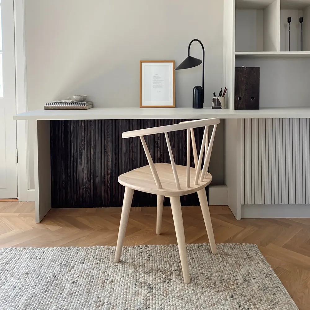 Carmen dining chair white pigmented