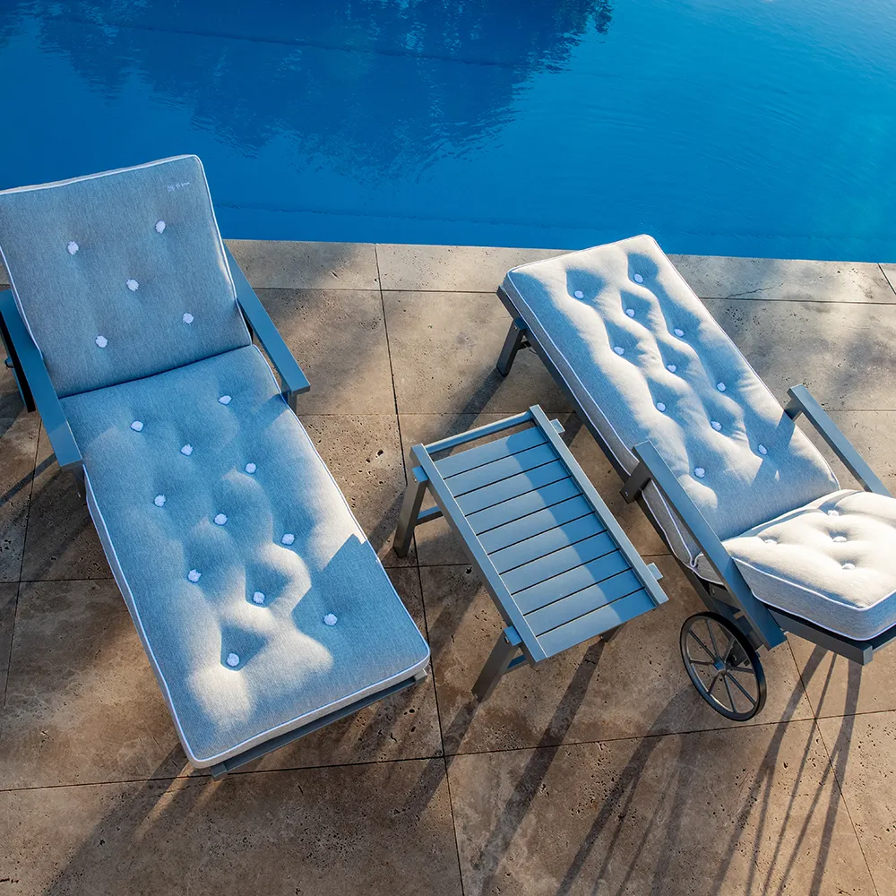 Rolling Table With Wheels Grey