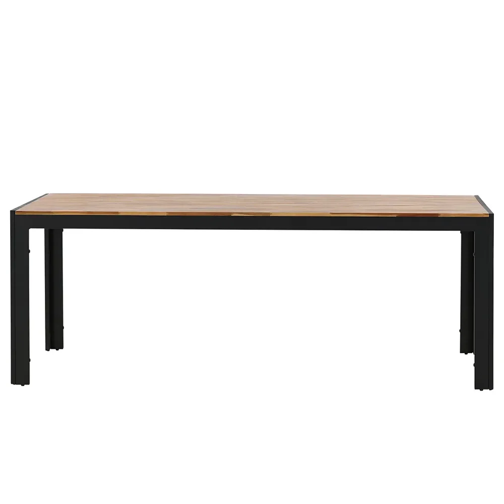Bois dining table 90x205 cm Black/Acacia